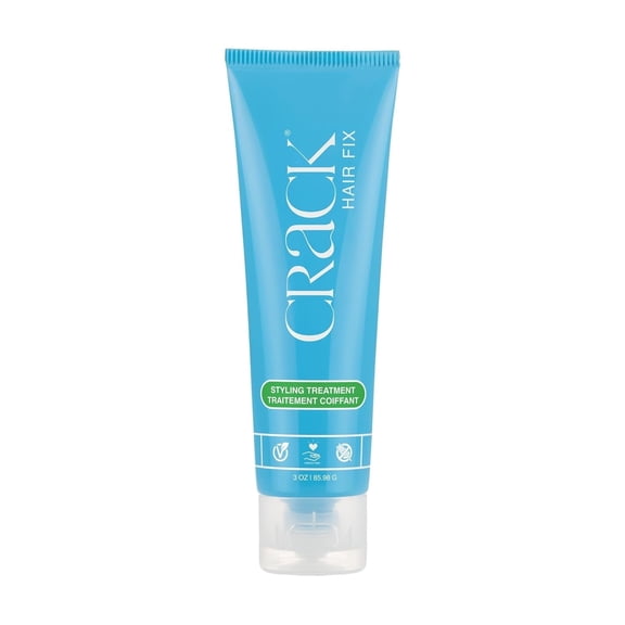 Crack Hair Fix Frizz Control & Heat Protection Hair Styling Cream, 3 oz