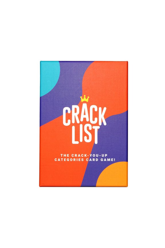 Crack List Card Game Family Friendly Party Game for Group Entertainment and Social Gatherings Fun Categories Game for Multiple Players