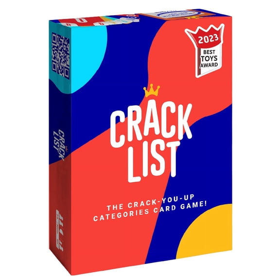 Crack List - The Crack You Up Categories Card Game, Award Winning Party Game for Family and Friends, Ages 10 and up, 2 to 8 Players
