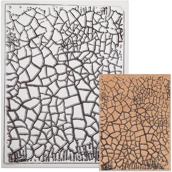 Crack Pattern Clear Silicone Stamps for DIY Scrapbooking Photo Album Decorative Cards Making Clear 160x110x2.5mm