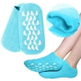thumbnail image 1 of Crack Prevention Gel Socks, Light Blue - Non-Slip Moisturizing Gel Socks, Silicone Foot Care for Cracked Heels & Rough Skin (Women & Men), Foot Masks Easter Mother'S Day Base Care Makeup Organizers, 1 of 9
