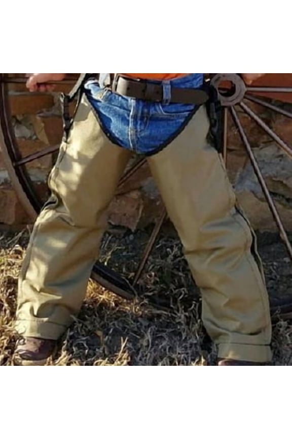 Crack Shot YS-23976 Youth Snake Chapz, Khaki Tan - Small Stocky