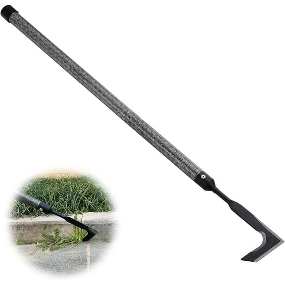 Crack Weeder, 29" Long Manual Crevice Weeding Tool Weed Puller for Sidewalk Paver Deck Boards, Crack Weeder Crevice Weeding Tool Metal Handle