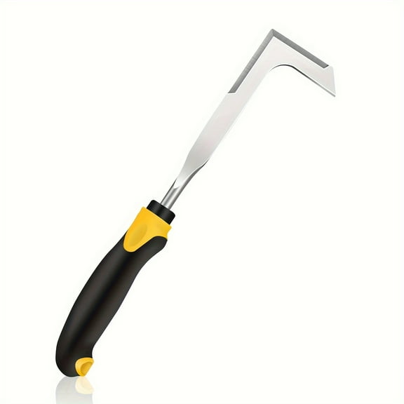 Crack Weeder & Paver Tool - Steel Blade with Ergonomic Handle - For Sidewalks, Driveways & Garden Crevices - Durable Weed Removal