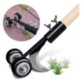 Crack Weeding Tool with Wheels for Effortless Garden Cleaning Ideal