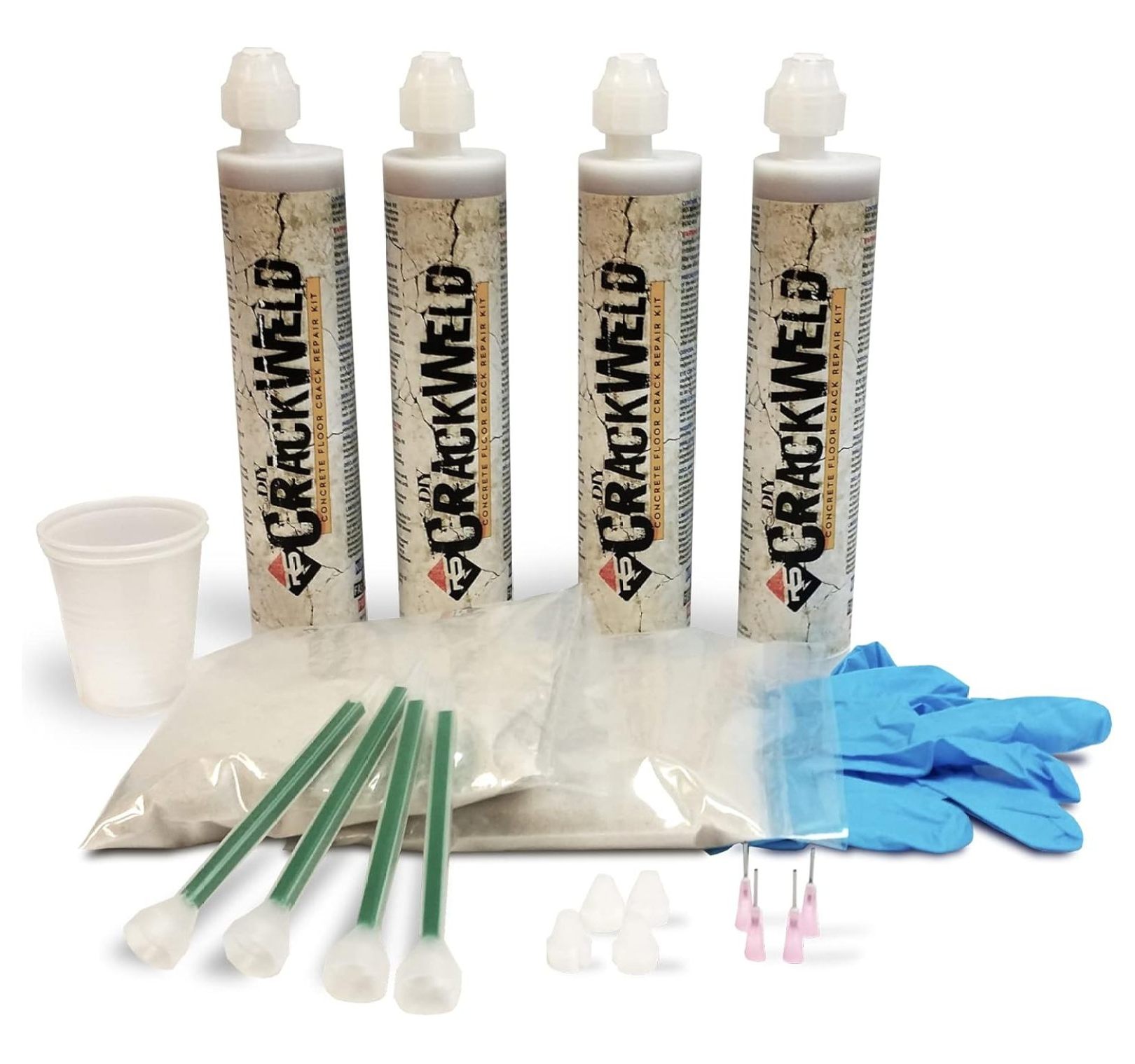 CrackWeld DIY Concrete Floor Repair Kit (4Pack) Repair Concrete