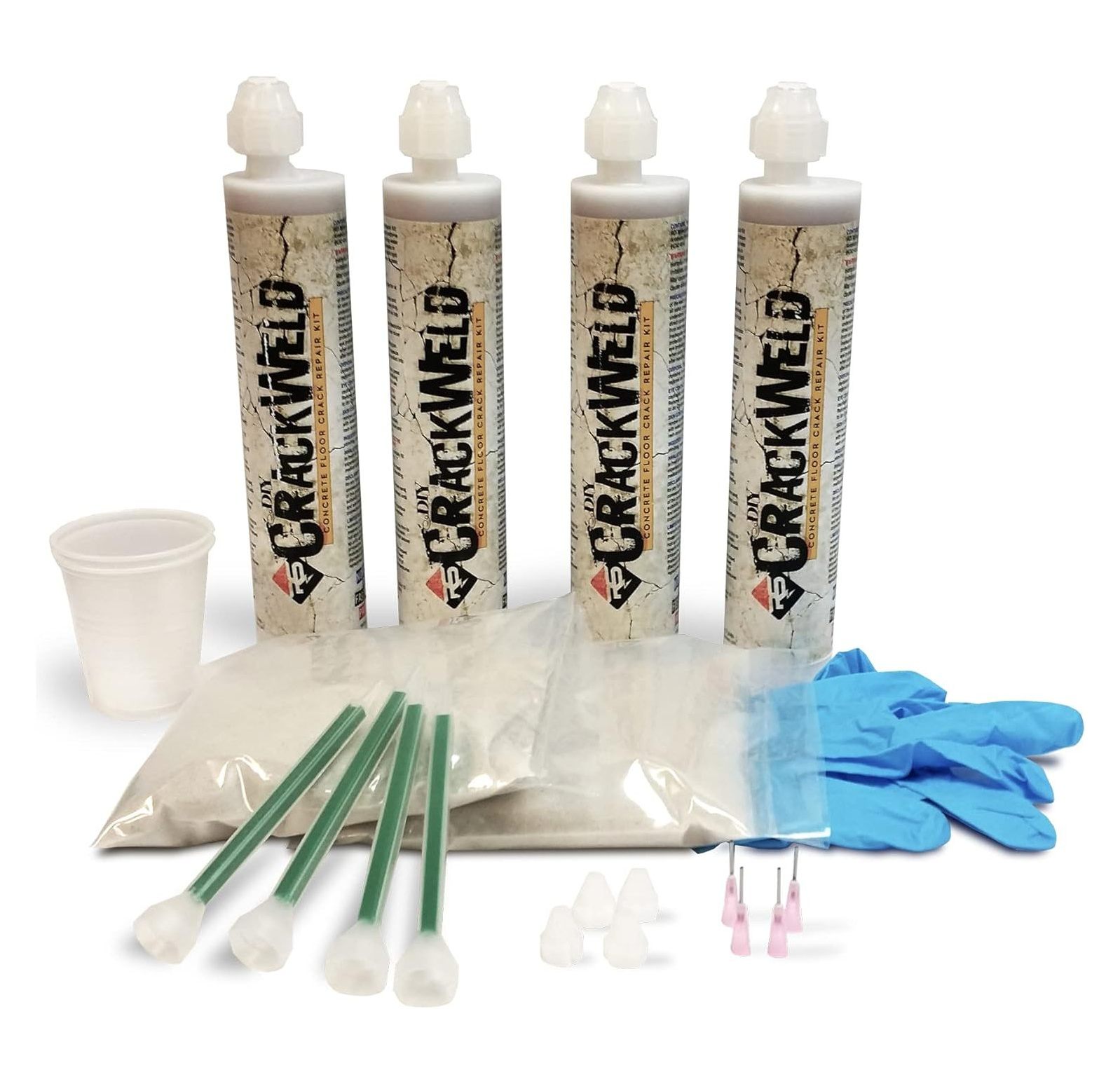CrackWeld DIY Concrete Floor Repair Kit (4Pack) Repair Concrete