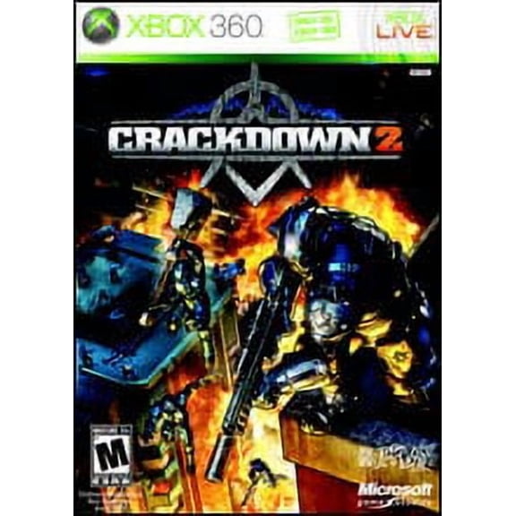 Pre-Owned Crackdown 2 Xbox 360 Physical Video Game Action & Adventure 4 Offline Players