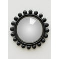 thumbnail image 1 of Cracked Black Convex Mirror, 1 of 2