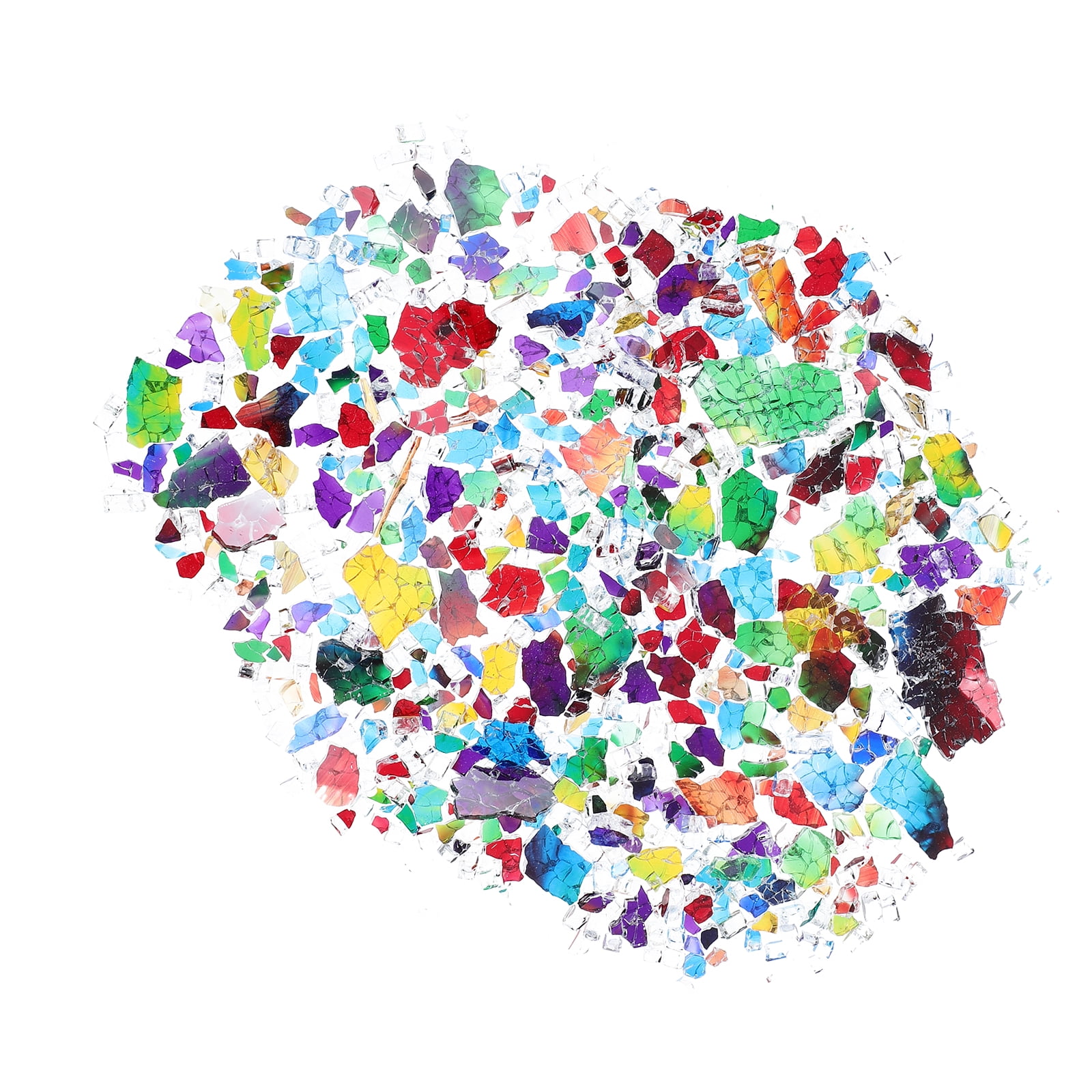 Decorative Mosaic Tiles for Arts & Crafts, Picture Frame Making Supplies, 5 Bags of Colorful Craft Fragments