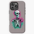 thumbnail image 1 of Cracked Skeleton with Neon Paint Explosion Bold Artistic Skeleton Design Phone Case for iPhone 16 15 14 13 12 11 Pro Max M5905533, 1 of 2