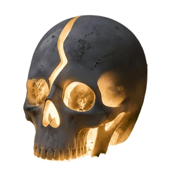 Halloween Solar Skull Garden Light with Auto On Off