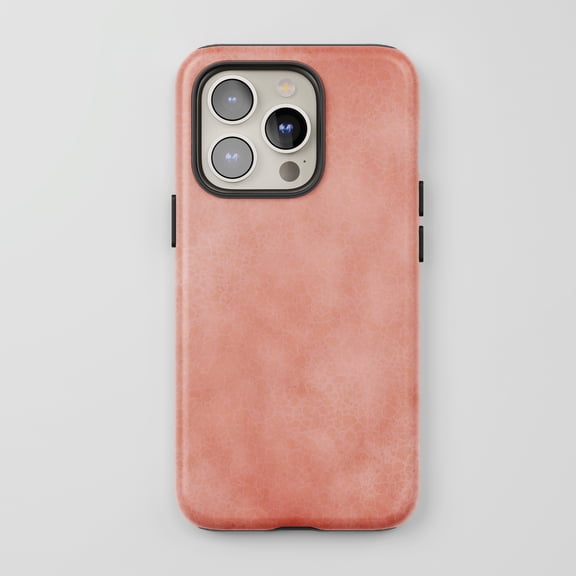 Cracked Stone For All iPhone Series Protective Phone Case Abstract Peach