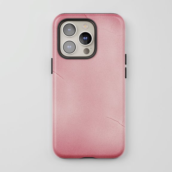 Cracked Stone For All iPhone Series Tough Phone Case Textured Finish Rose Pink