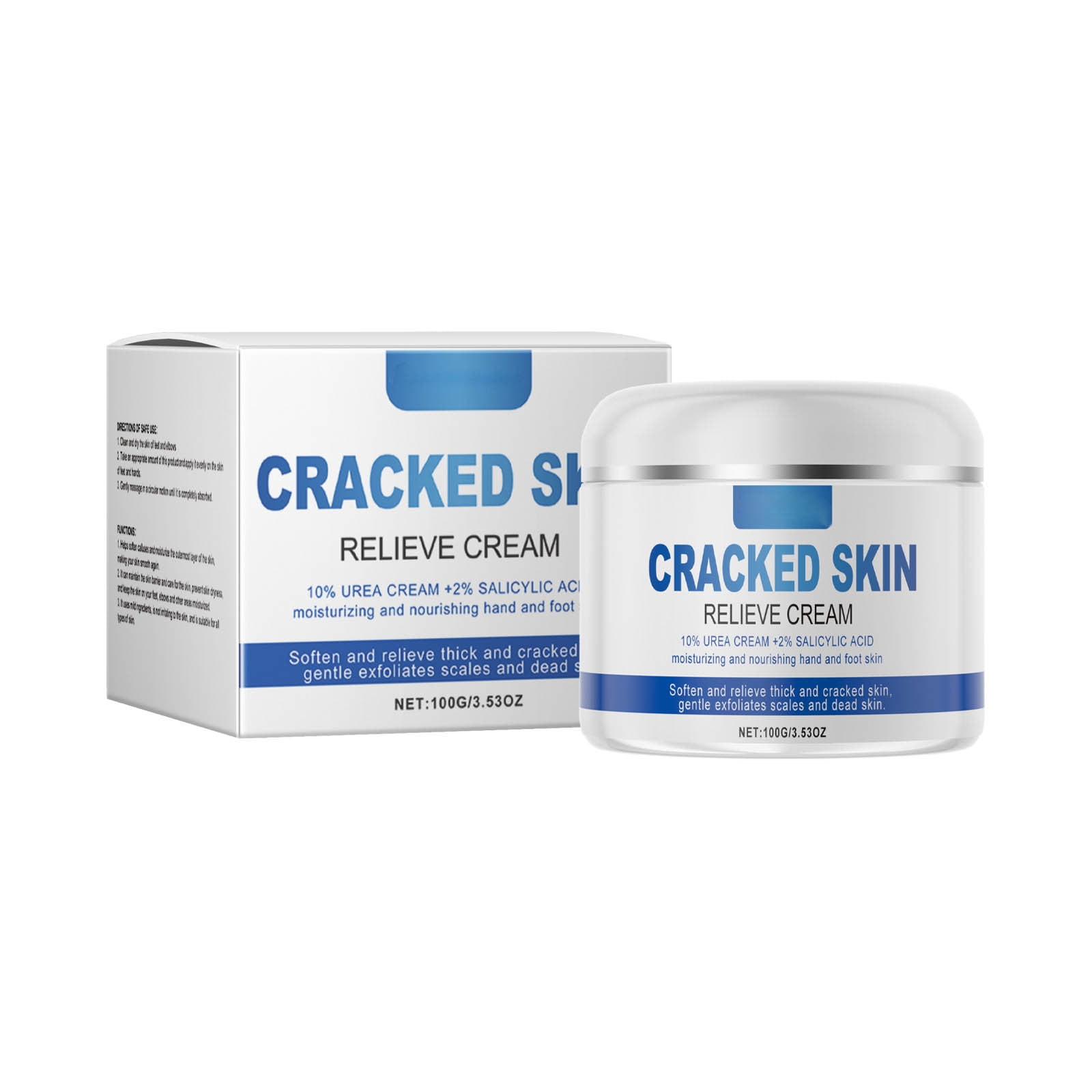 Cracked hands and feet moisturiser for dry heels, dead skin exfoliant