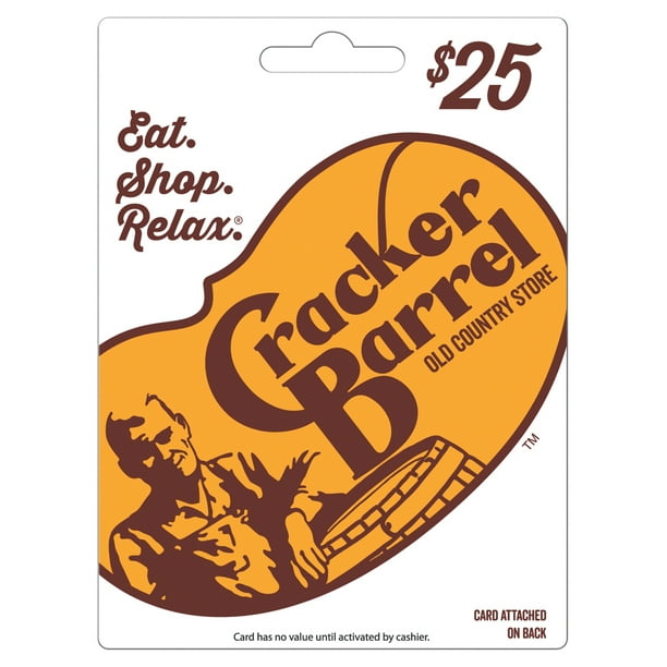 Cracker Barrel 25 Gift Card