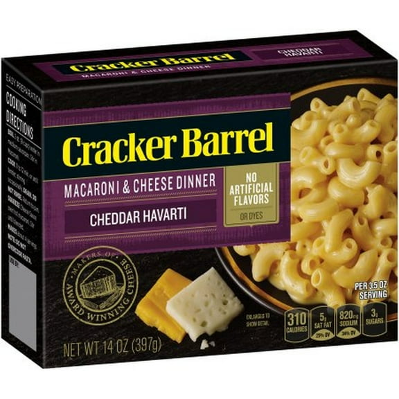Cracker Barrel Cheddar Havarti Macaroni & Cheese (Pack of 6)