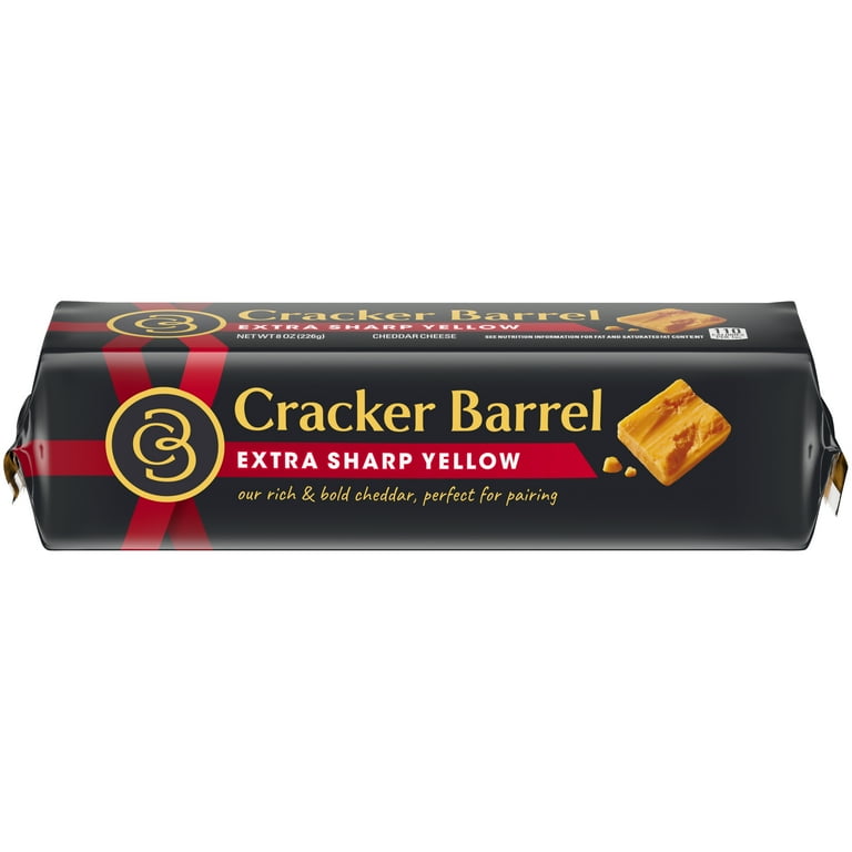 KlLLERBURNER　cheese Cracker Barrel Extra Sharp Cheddar Cheese Chunk, 8 oz