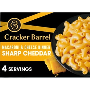 Cracker Barrel Mac and Cheese, 1 Box, for Easy Dinner or Dinner Sides, Sharp Cheddar Flavor, No Artificial Flavors or Dyes, 14 oz