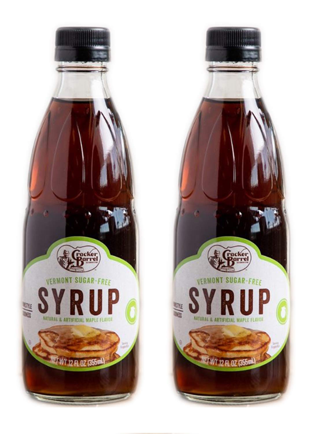 Cracker Barrel Vermont Maple Syrup 12 Oz! Sugar Free Maple Flavored