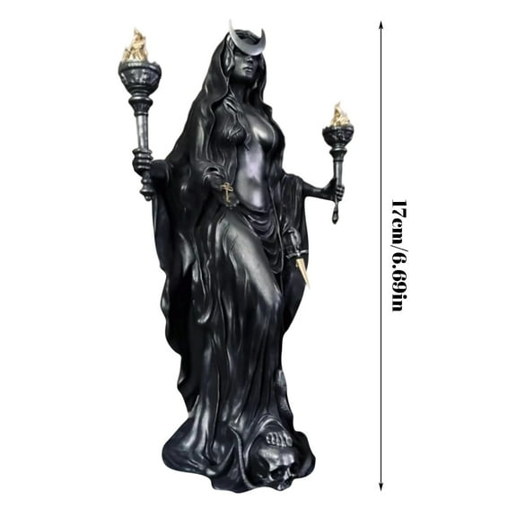 Cracker Barrel Witch Statue Hekate Niktipolos, The Witch of The Night 2025 Exclusive Limited Edition, 6.69" Resin Halloween Figurine, Retro Magician Desktop Decor
