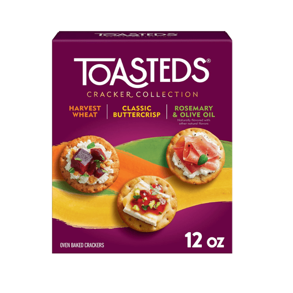 Cracker Collection, Lunch Snacks, Variety Pack, 12oz Box (1 Box)