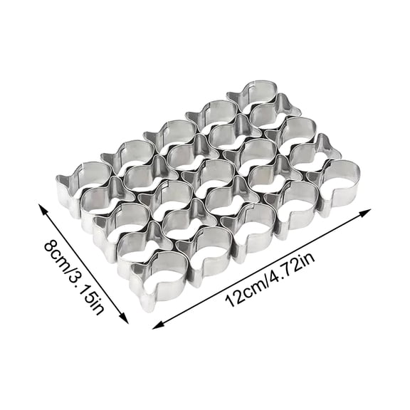 Cracker Cutter for Gold Fish, 25 Cavity Fish Cookie Cutter, Mini Gold Fish Shapes Molds for Cookie, Non-stick Dough, Stainless Steels Cookie Cutters Mold for Baking, DIY Cookie Mold
