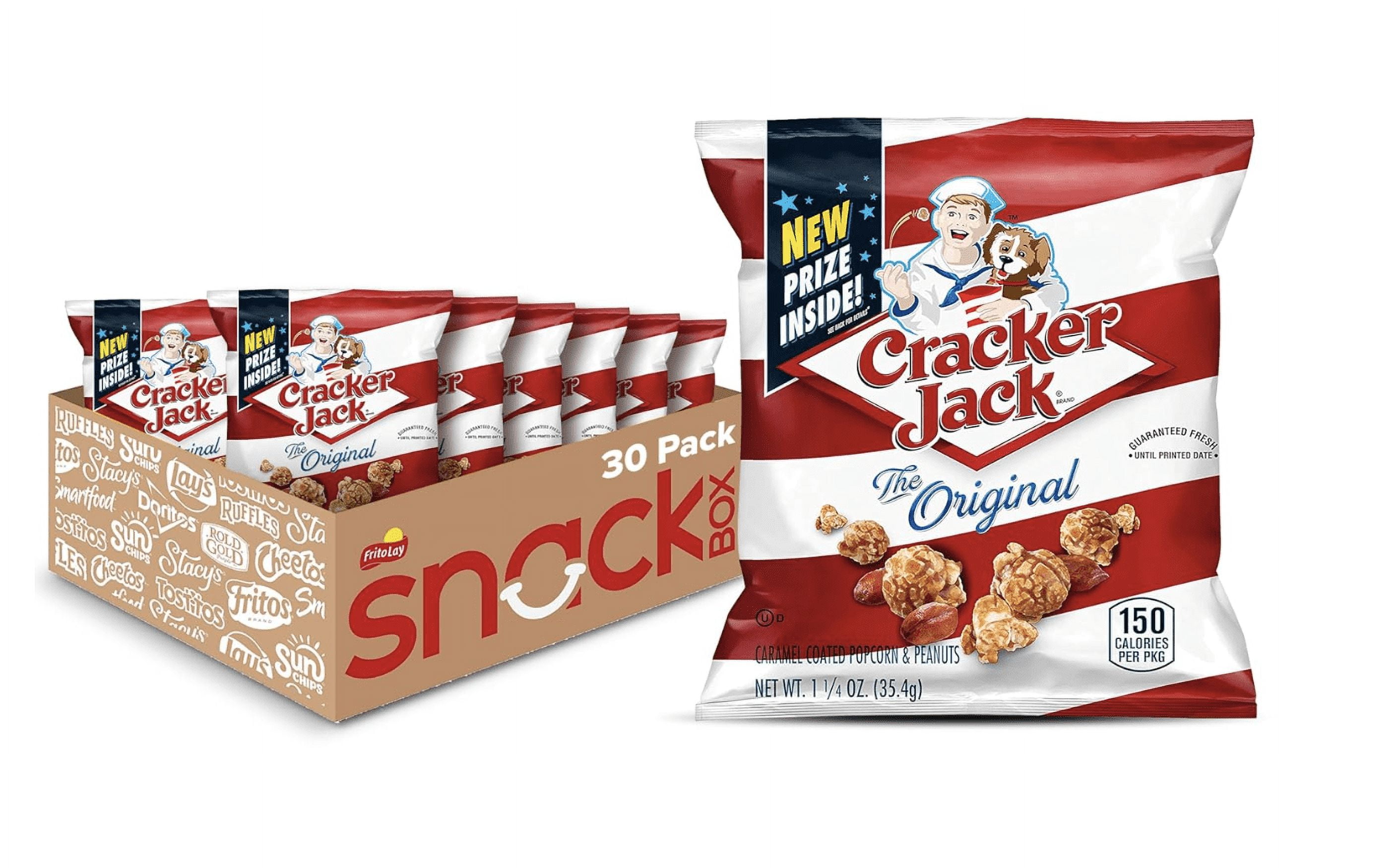 Cracker Jack Caramel Coated Popcorn & Peanuts, Original, 1 Ounce Boxes