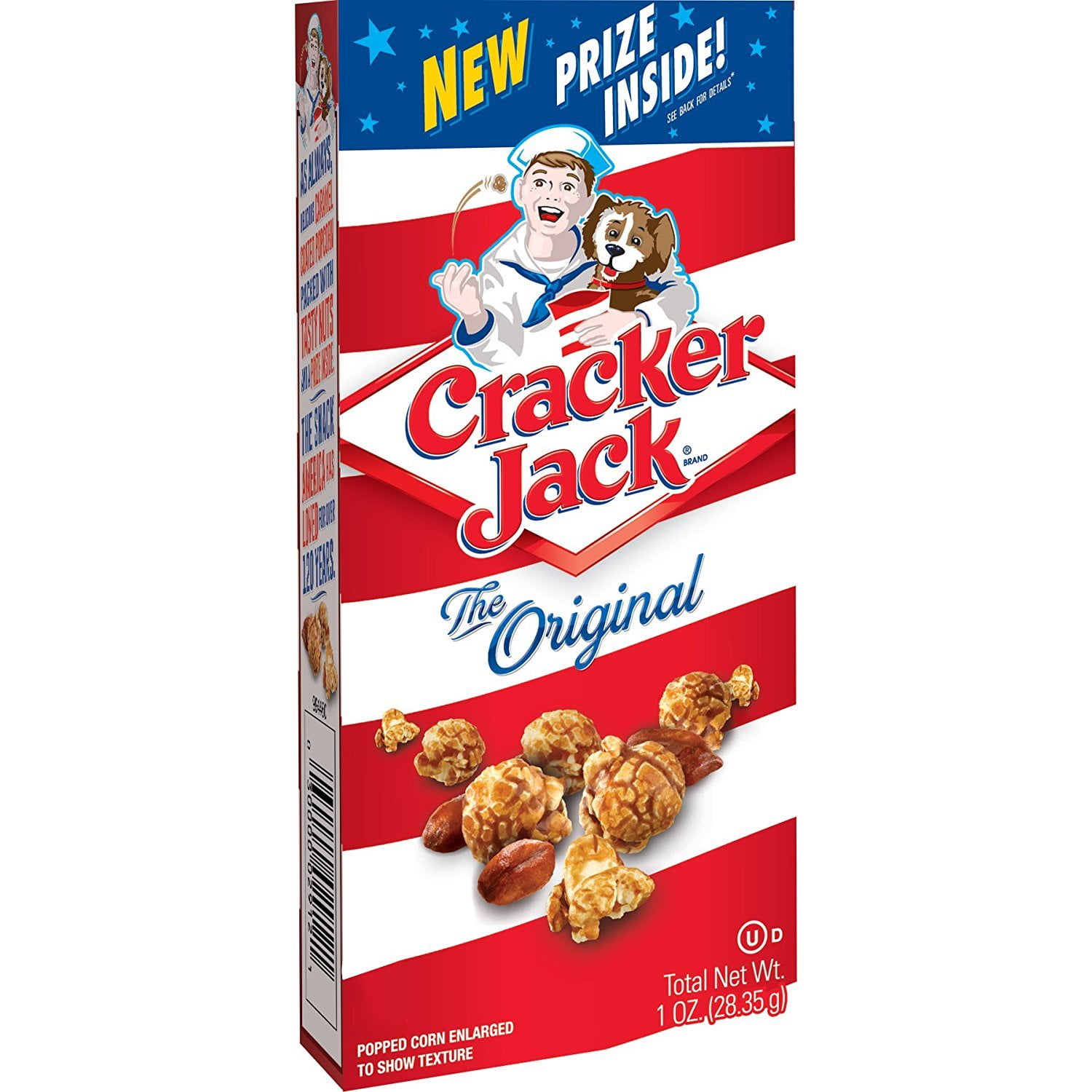 Cracker Jack Caramel Coated Popcorn & Peanuts, Original, 1 Ounce Boxes