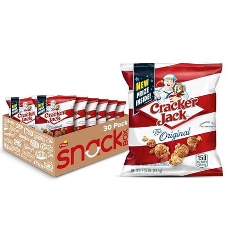 Cracker Jack Caramel Coated Popcorn and Peanuts Popcorn Snacks, 1.25 oz Bags, 30 Count Multipak price history and forecast - Cracker Jack ASINPPOSPRME39849