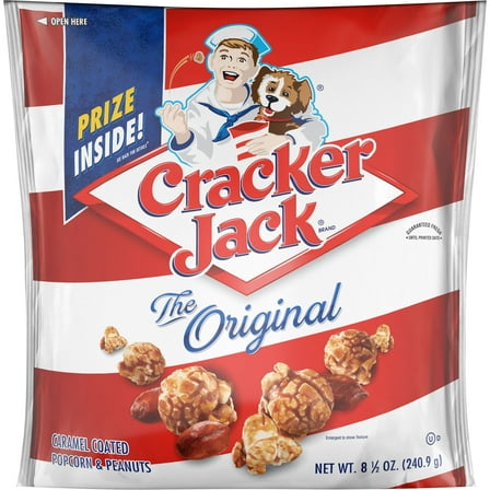 Cracker Jack Crunchy Caramel Coated Popcorns & Peanuts 8.5oz Bag