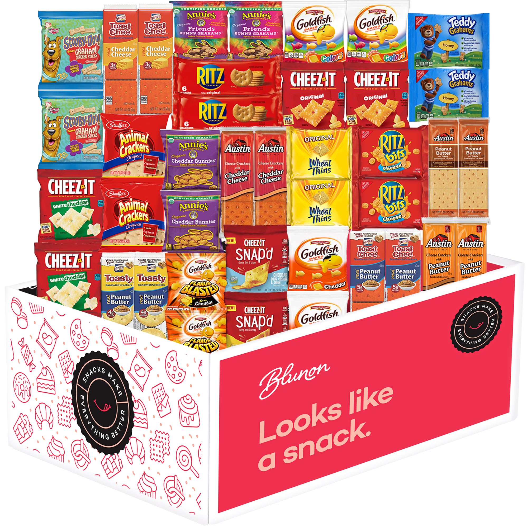 Crackers Variety Pack Individually YPF5 Wrapped Assortment Including