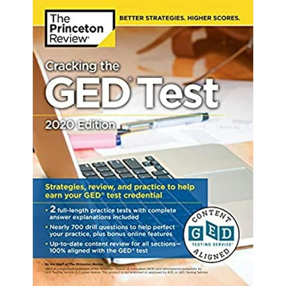 Pre-Owned Cracking the GED Test with 2 Practice Tests, 2020 Edition: Strategies, Review, and Practice to Help Earn Your GED Test Credential (Paperback) 0525568107 9780525568100