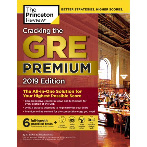 Pre-Owned Cracking the GRE Premium Edition with 6 Practice Tests, 2019: The All-In-One Solution for Your Highest Possible Score (Paperback) 152475790X 9781524757908