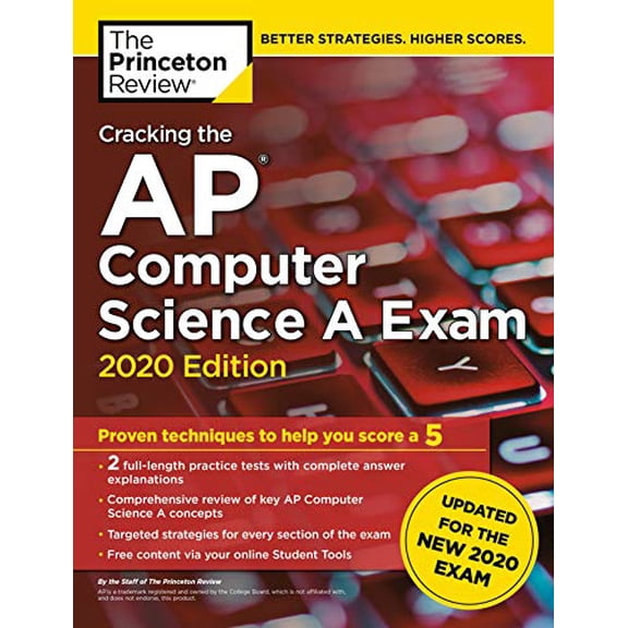Pre-Owned Cracking the AP Computer Science a Exam, 2020 Edition: Practice Tests & Prep for the New 2020 Exam (Paperback) 0525568190 9780525568193