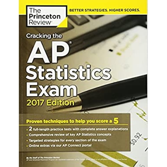 Pre-Owned Cracking the AP Statistics Exam, 2017 Edition: Proven Techniques to Help You Score a 5 (College Test Preparation), 9781101920008, 1101920009, Paperback, Csm edition