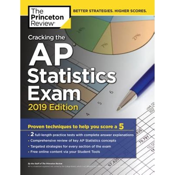 Pre-Owned Cracking the AP Statistics Exam, 2019 Edition: Practice Tests & Proven Techniques to Help You Score a 5 (Paperback) 1524758140 9781524758141