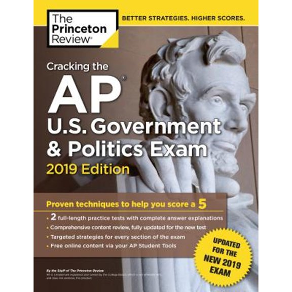 Pre-Owned Cracking the AP U.S. Government & Politics Exam, 2019 Edition: Revised for the New 2019 Exam (Paperback) 0525567615 9780525567615