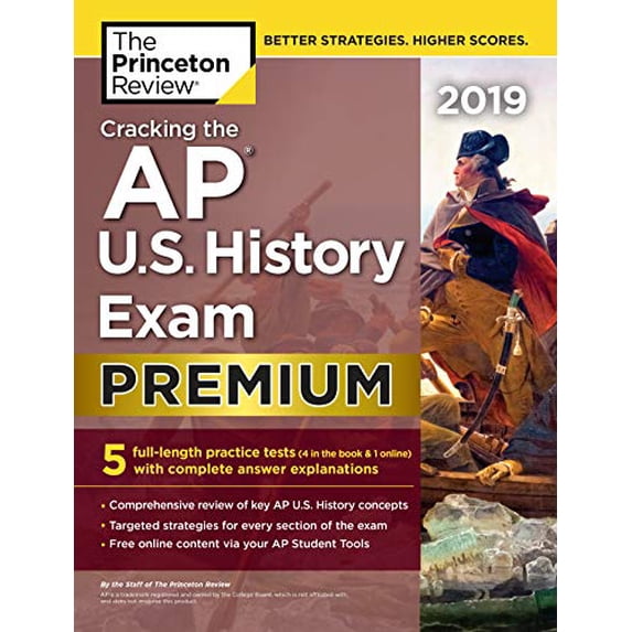 Pre-Owned Cracking the AP U.S. History Exam 2019, Premium Edition: 5 Practice Tests + Complete Content Review (Paperback) 1524758159 9781524758158