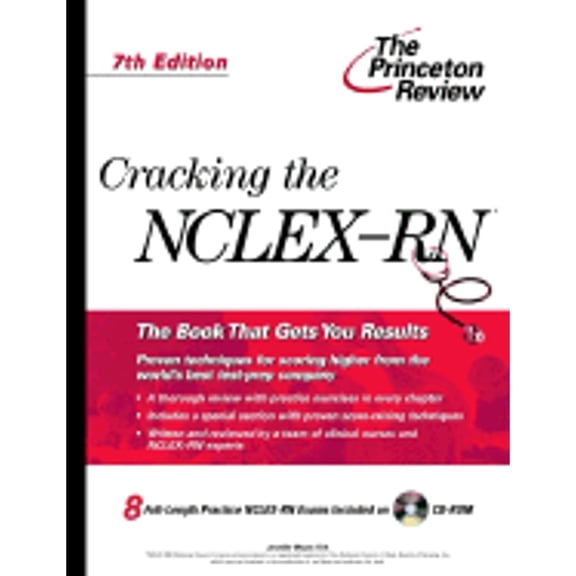 Pre-Owned Cracking the NCLEX-RN with Sample Tests on CD-ROM, 7th Edition (Professional Test Prep) (Paperback) 0375763023 9780375763021