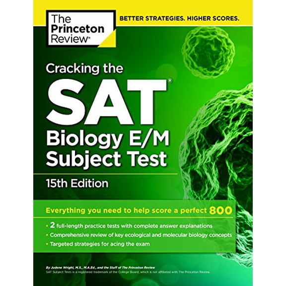 Pre-Owned Cracking the SAT Biology E/M Subject Test, 15th Edition (College Test Preparation) (Princeton Review: Cracking the SAT Biology E/M Subject Test) Paperback