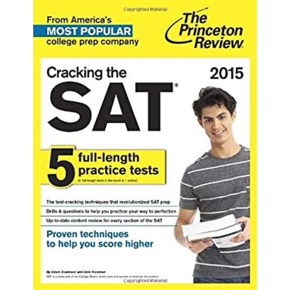 Pre-Owned Cracking the SAT with 5 Practice Tests, 2015 Edition (College Test Preparation) (Paperback) 0804124655 9780804124652