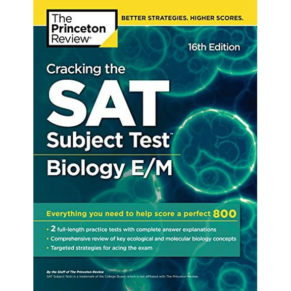 Pre-Owned Cracking the SAT Subject Test in Biology E/M, 16th Edition: Everything You Need to Help Score a Perfect 800 (Paperback) 152471075X 9781524710750