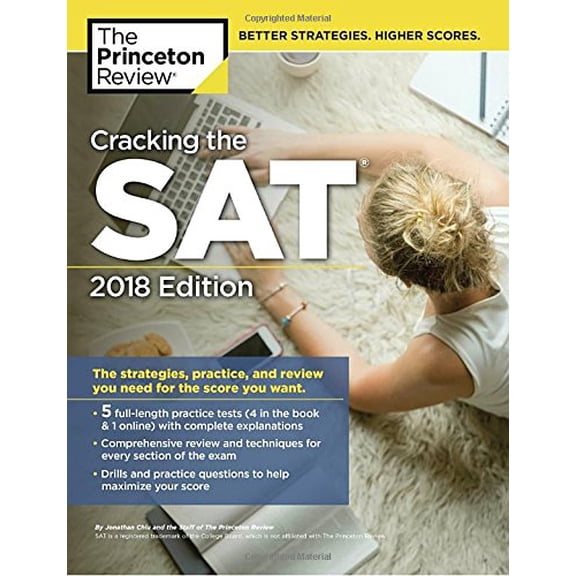 Pre-Owned Cracking the SAT with 5 Practice Tests, 2018 Edition: The Strategies, Practice, and Review You Need for the Score You Want (College Test Preparation) (Paperback) 0451487621 9780451487629