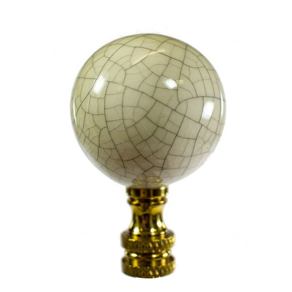 Crackle Ceramic Ball Finial 2.25"h