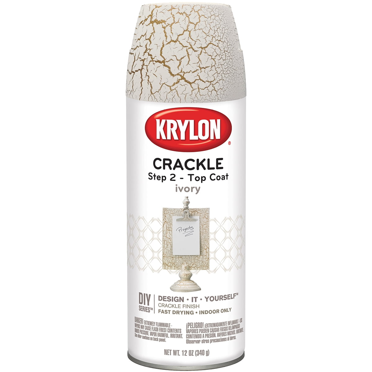 Crackle Spray Top Coat 11ozIvory