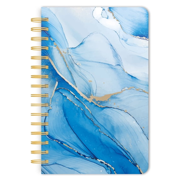 Crackled Blush | 5.25x8.25" Compact Wire Journal | Non-Dated | Foil Stamped Cover | BrownTrout