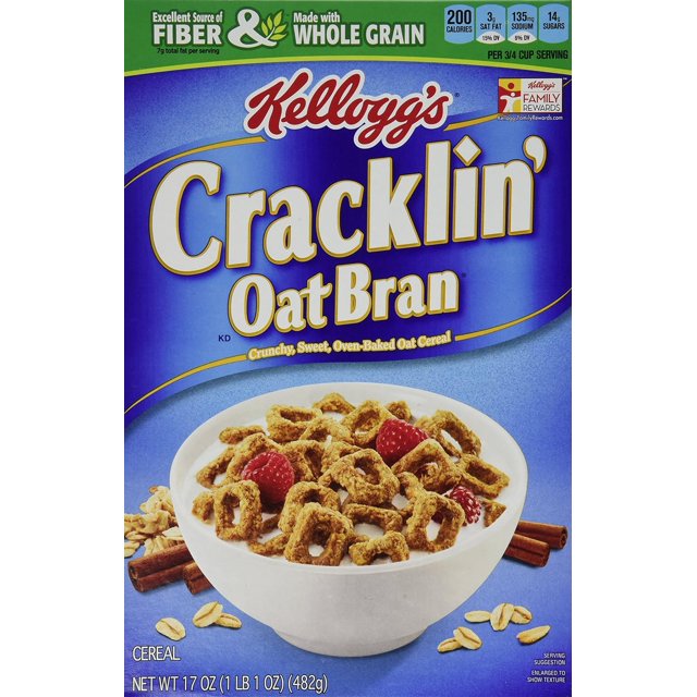 Cracklin' Oat Bran 17Oz Box (Pack Of 4)