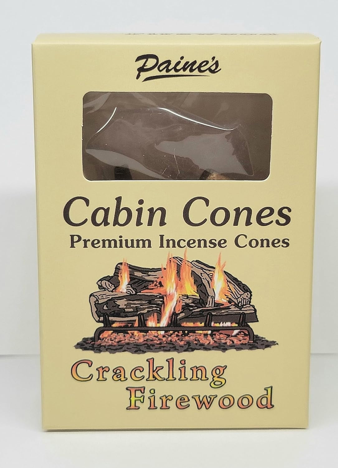 Crackling Firewood #25 Incense Log Cabin Cones Paine Christmas Tree Campfire