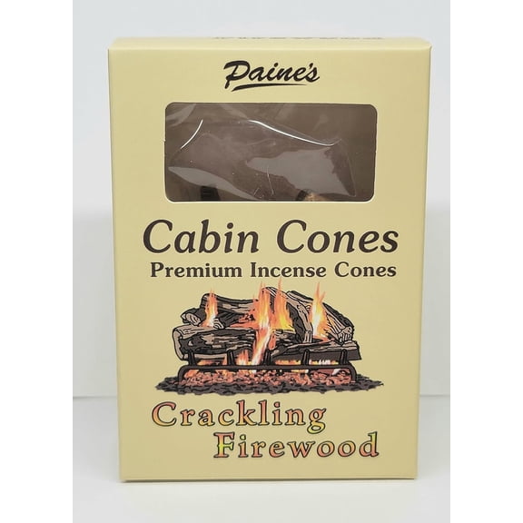 Crackling Firewood #25 Incense Log Cabin Cones Paine Christmas Tree Campfire